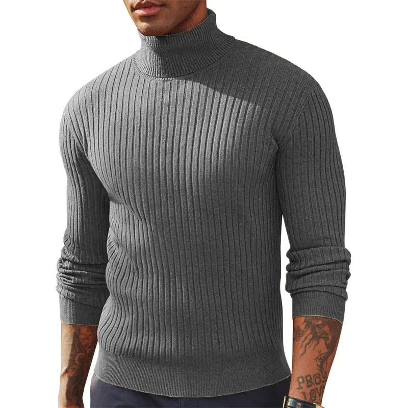 Men's Slim Fit Long Sleeve Turtleneck Sweater