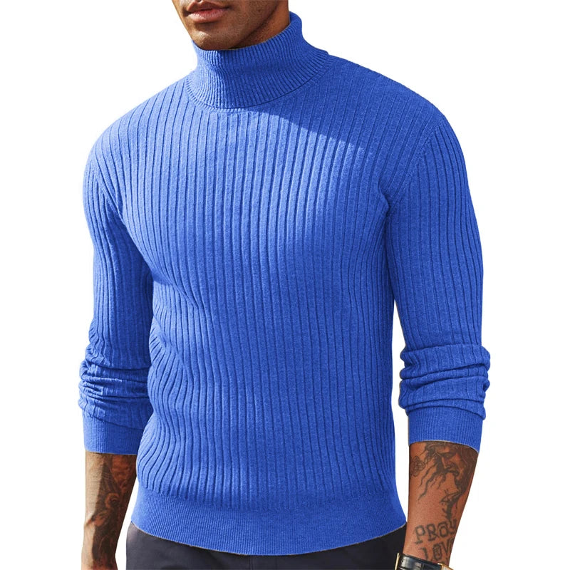 Men's Slim Fit Long Sleeve Turtleneck Sweater