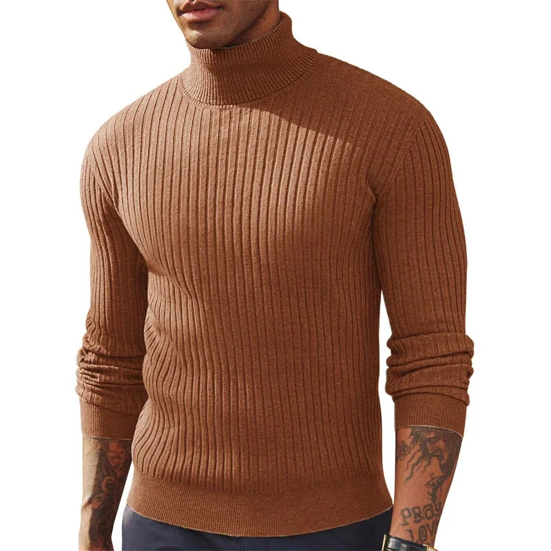 Men's Slim Fit Long Sleeve Turtleneck Sweater