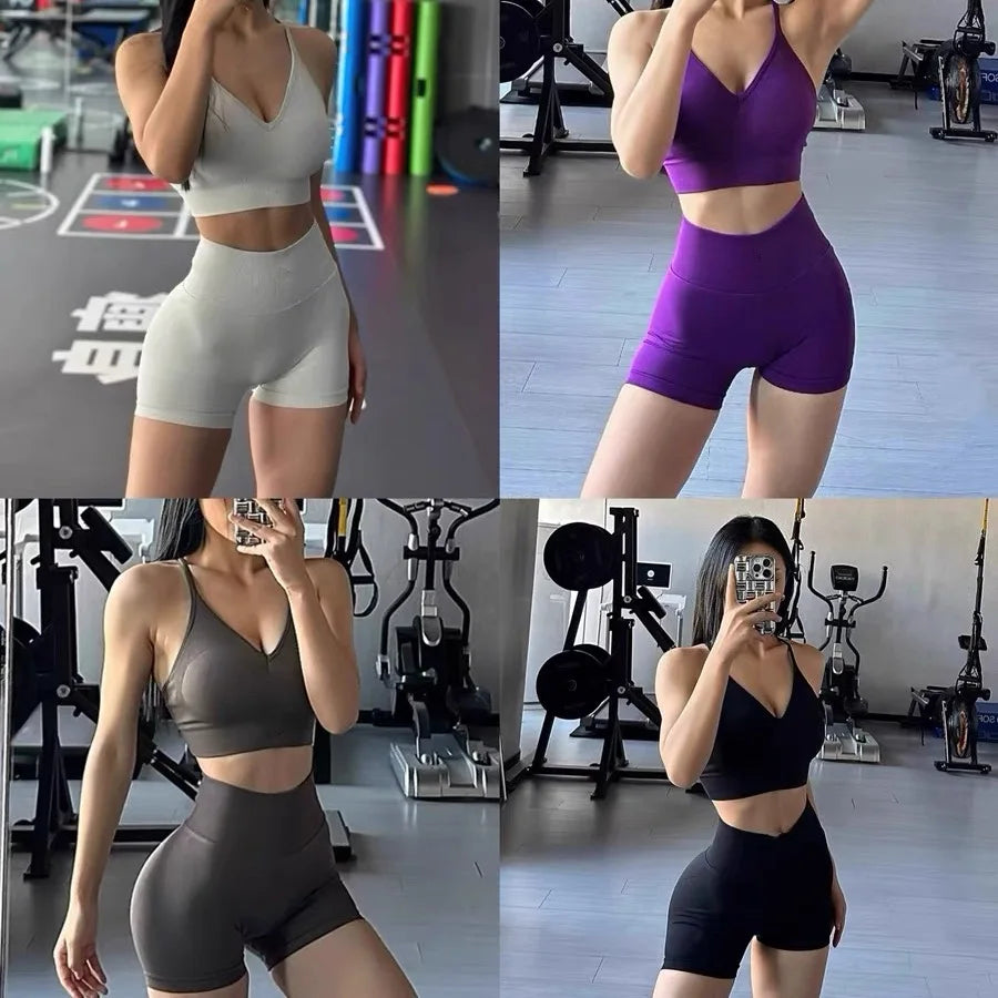 Peach Lift High-Waisted Two-Piece Workout Set