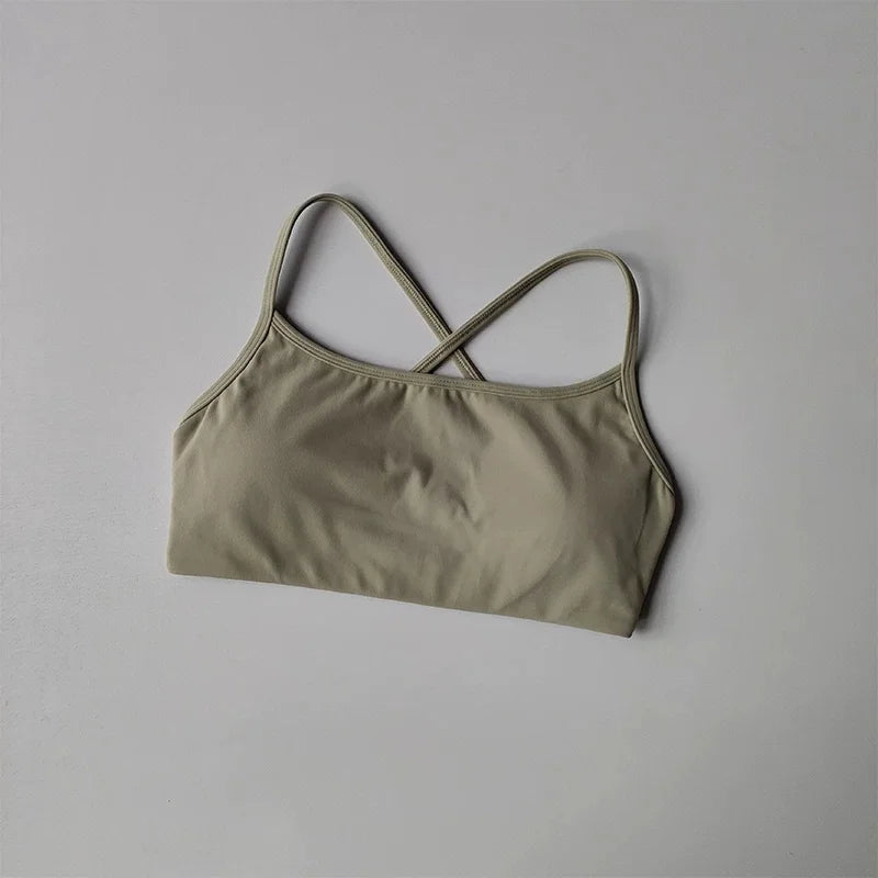 Support Sports Bra Yoga Crop Top Gym Fitness Workout