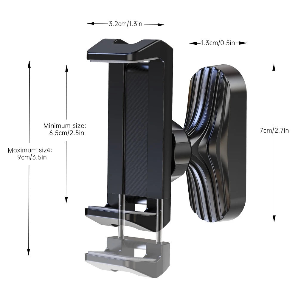Magnetic Phone Holder 360° Fits All Phones, Gym, Forklift, Kitchen.