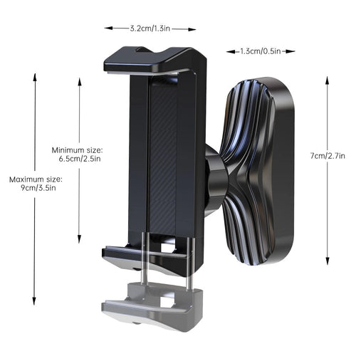 Magnetic Phone Holder 360° Fits All Phones, Gym, Forklift, Kitchen.