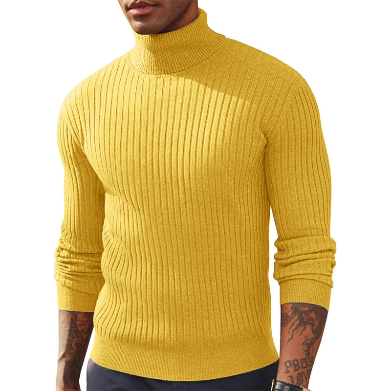 Men's Slim Fit Long Sleeve Turtleneck Sweater