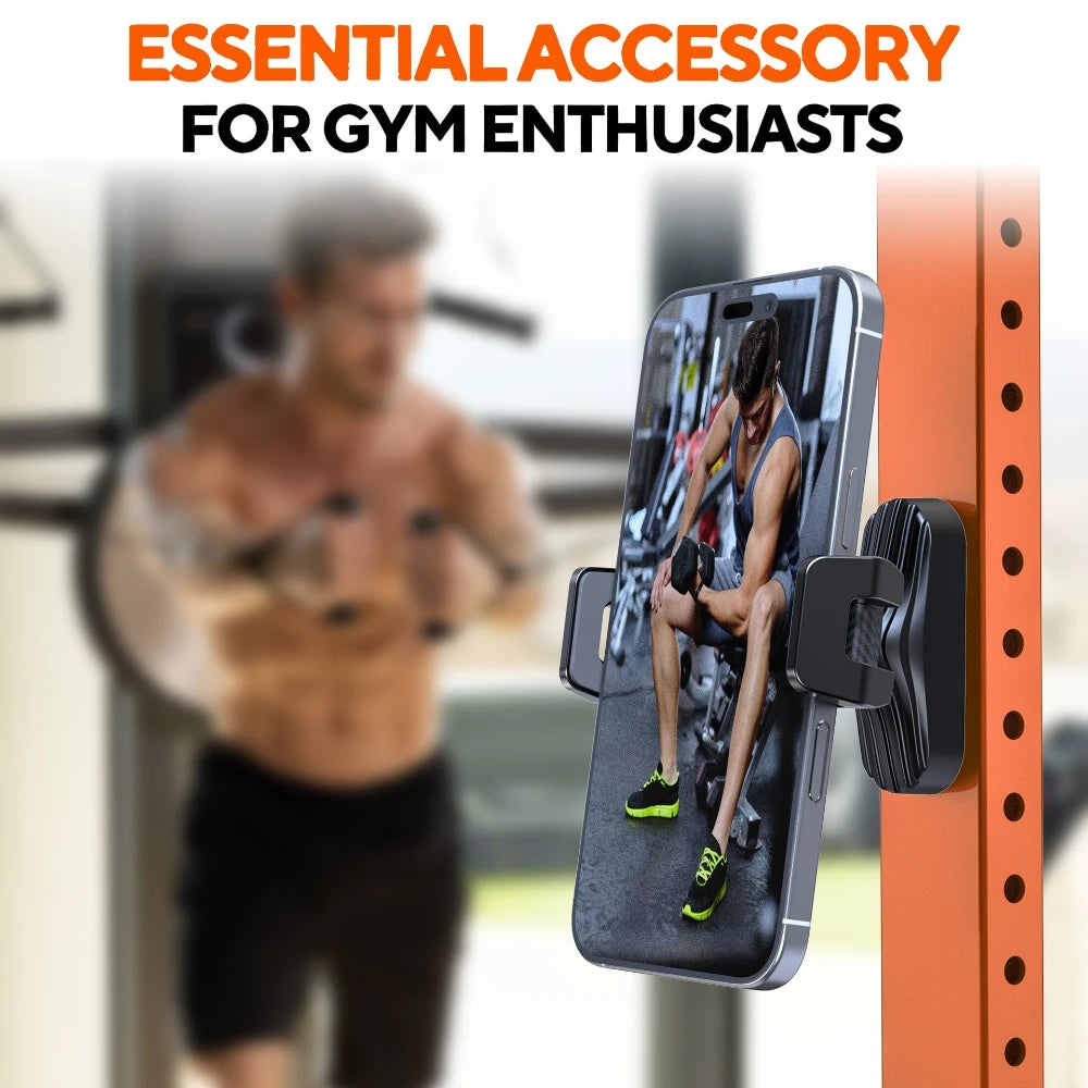 Magnetic Phone Holder 360° Fits All Phones, Gym, Forklift, Kitchen.