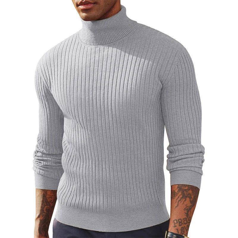 Men's Slim Fit Long Sleeve Turtleneck Sweater