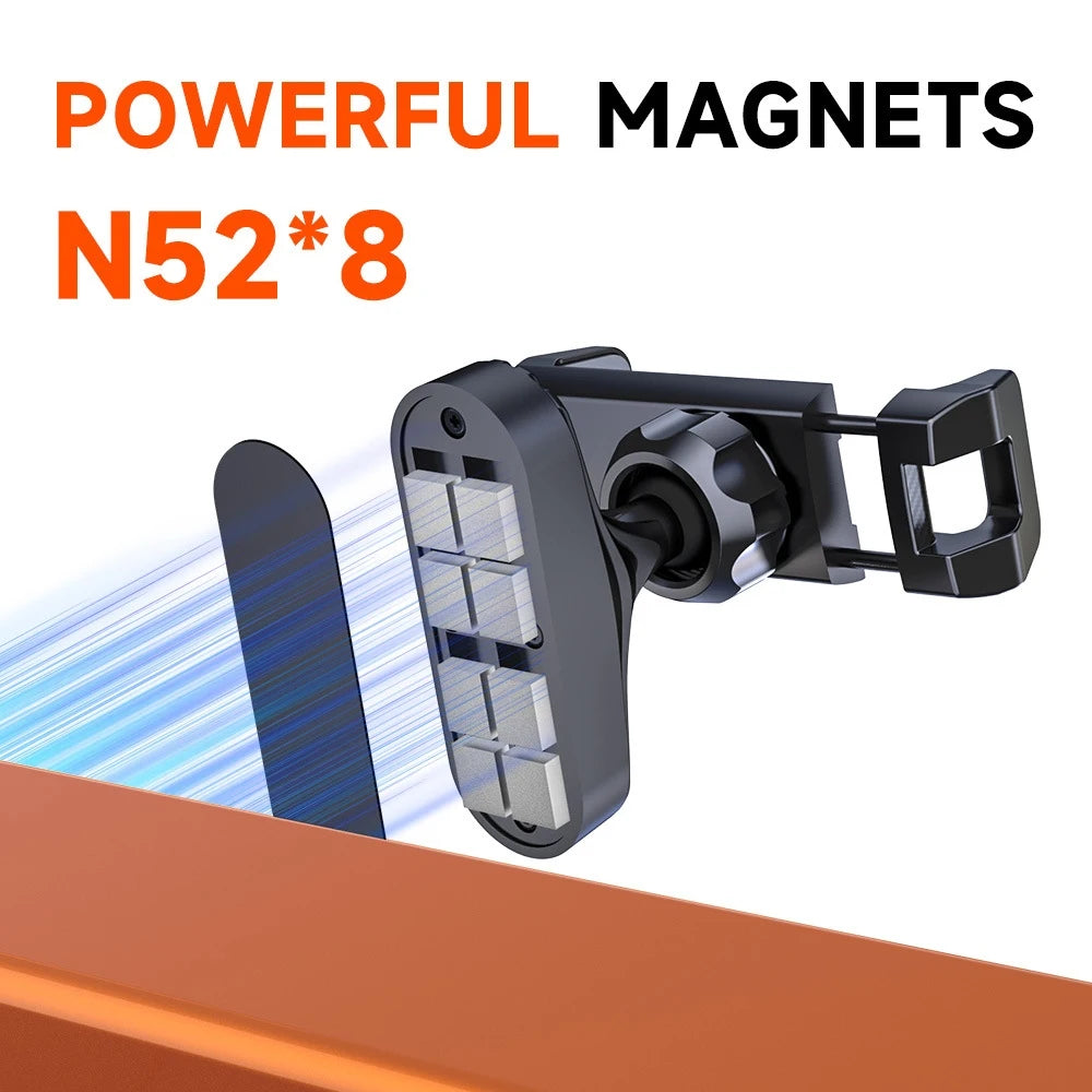 Magnetic Phone Holder 360° Fits All Phones, Gym, Forklift, Kitchen.