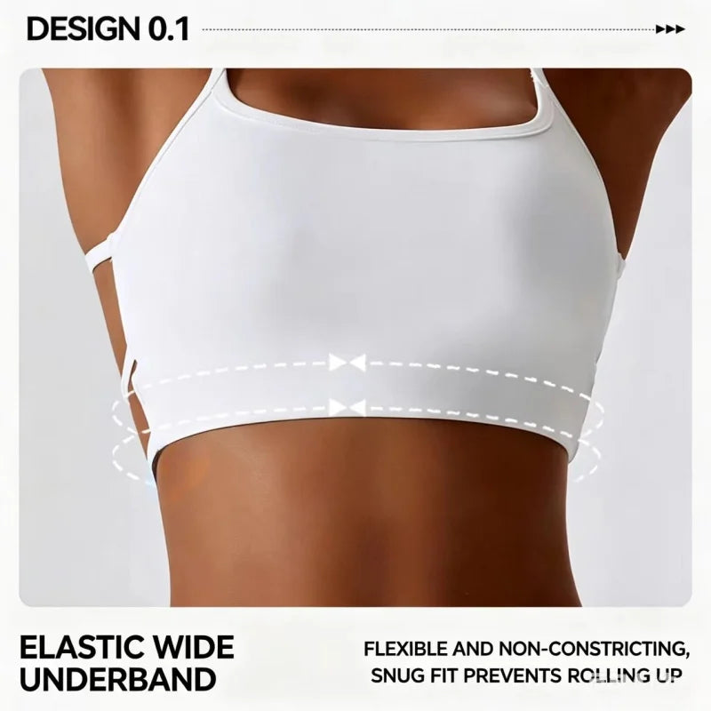 Support Sports Bra Yoga Crop Top Gym Fitness Workout