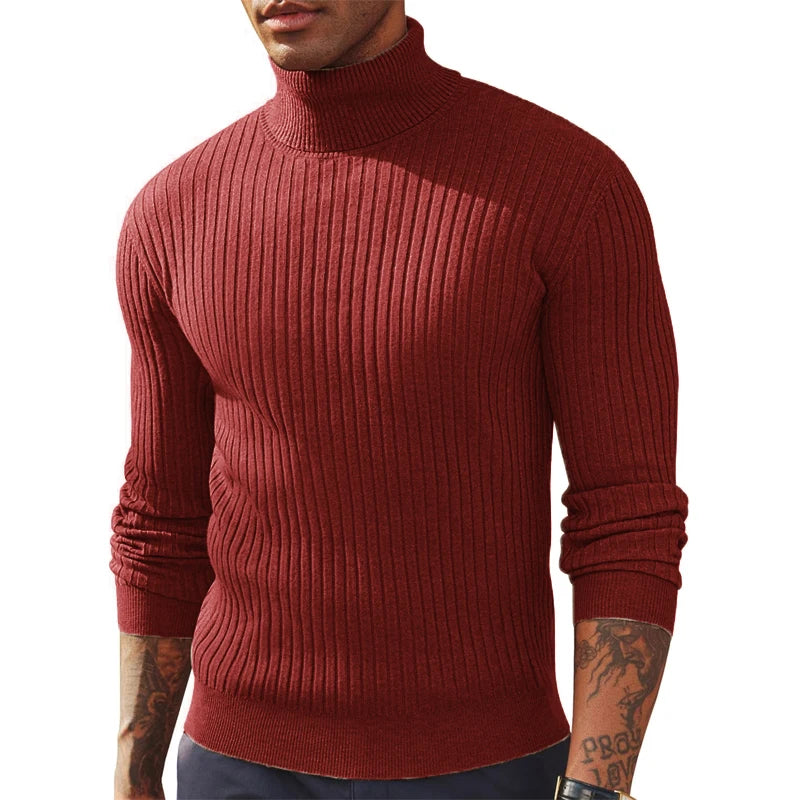 Men's Slim Fit Long Sleeve Turtleneck Sweater