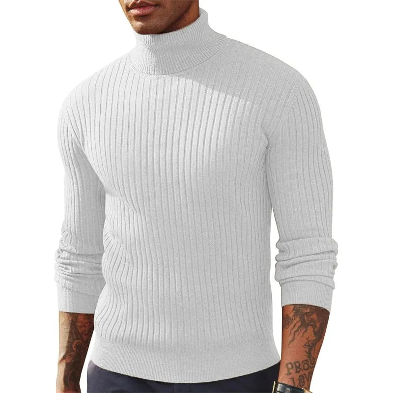 Men's Slim Fit Long Sleeve Turtleneck Sweater