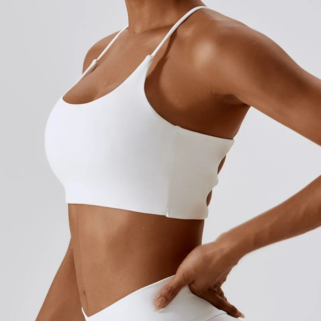 U-Neck Cross Beauty Back Sports Bra