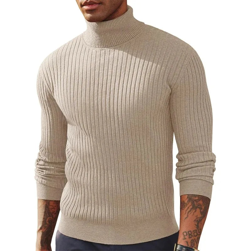 Men's Slim Fit Long Sleeve Turtleneck Sweater